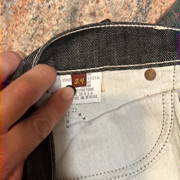 7 for all mankind jeans woman’s sz 29 the great china wall black denim - Picture 6 of 8